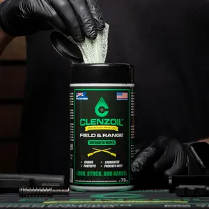 Clenzoil Field and Range Pre-Saturated CLP Wipes 75 Count Metal Surface Protection