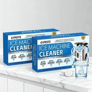 Ice Machine Cleaner Descaler - 6 pcs Clean Tablets, Nickel SafeScale Remover for Countertop, Nugget Ice Makers