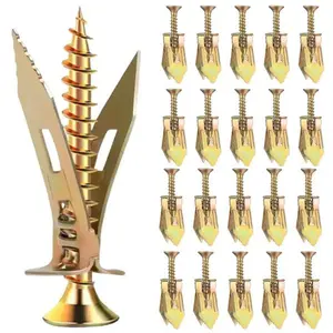 40/80/120PCS Self-Drilling Drywall Anchor Kit with Screws 12x30mm, No Drilling Required, Holds Up to 66 lbs - ldeal for Organizing and Hanging ltems