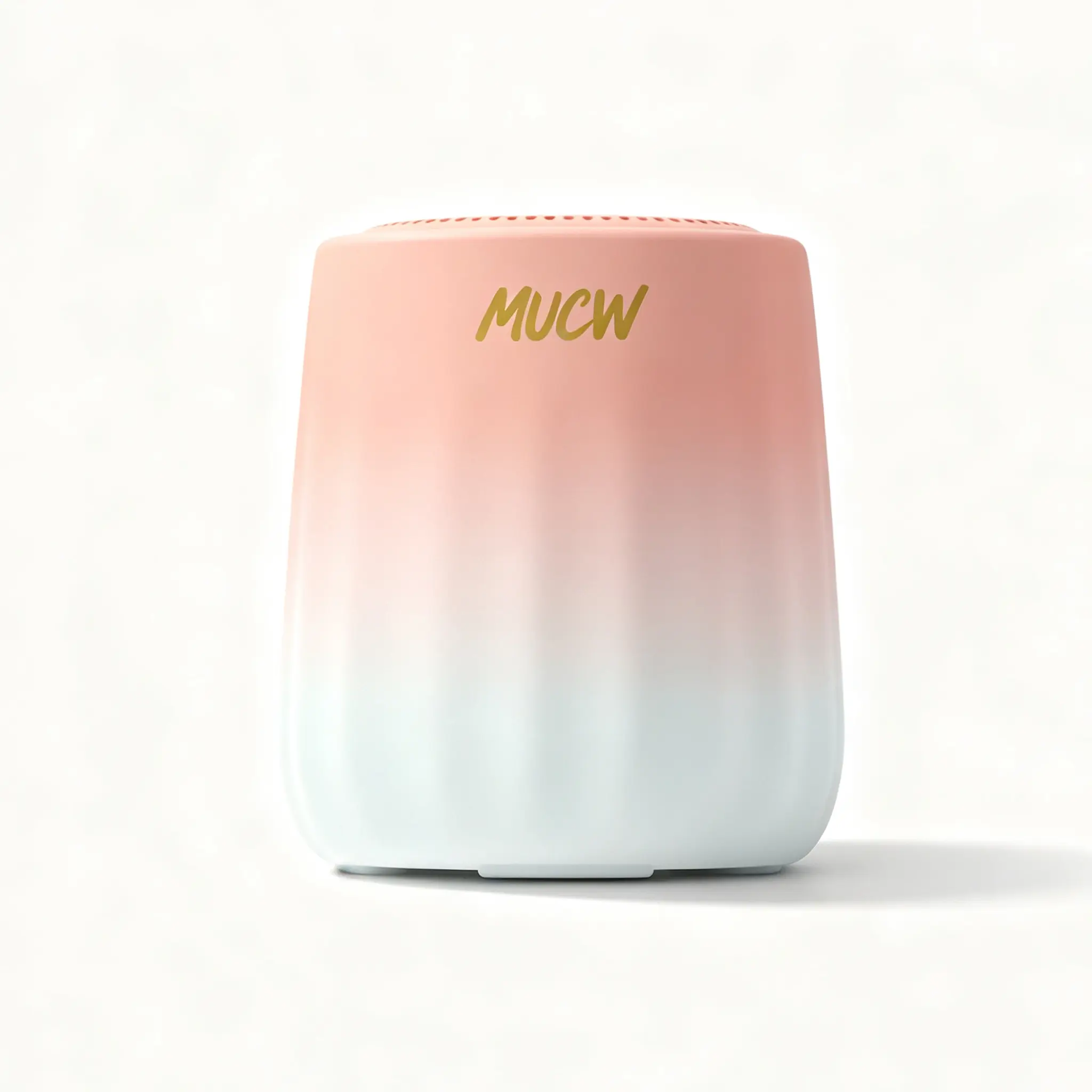 MU-A02 Portable Wireless Bluetooth Speaker, Mini Coffee Cup Size Outdoor Waterproof Speaker, Full Range Bass Vibration Diaphragm, Bluetooth TWS TF Card Playback, Rechargeable Battery, Pastel Gradient Velvet Soft Touch Surface, Dustproof & Splashproof