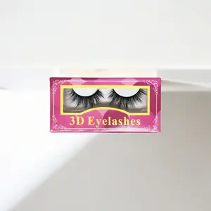 MDL Mink Lashes Fluffy Wispy Lashes Natural Look 3D False Eyelashes D Curl Lashes 1 Pairs-KY3