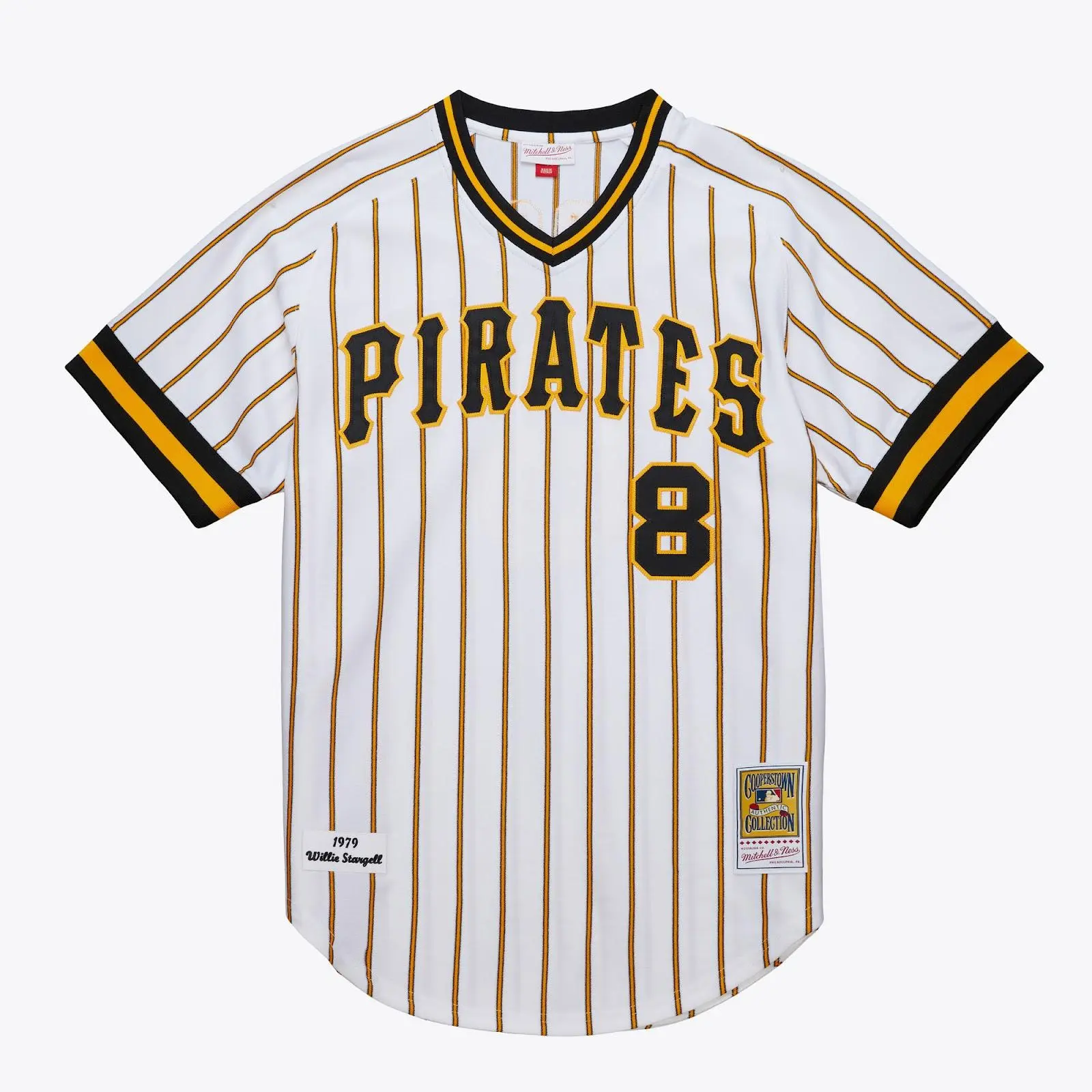 Willie Stargell Pittsburgh Pirates 1979 White Authentic Jersey MLB Throwback Baseball Cooperstown Fan Gear Mitchell & Ness