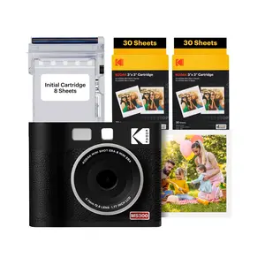 KODAK Mini Shot 3 ERA 4PASS 2-in-1 Instant Camera and Photo Printer (Camera + Initial 8 Sheets + 60 Sheets)