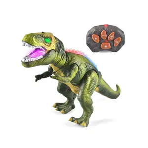 Kids Electric Dinosaur Remote Control Toy, Walking & Dancing Light Modes, Playtime Interaction, Unisex, Ages 4+, Battery Operated (not Included)