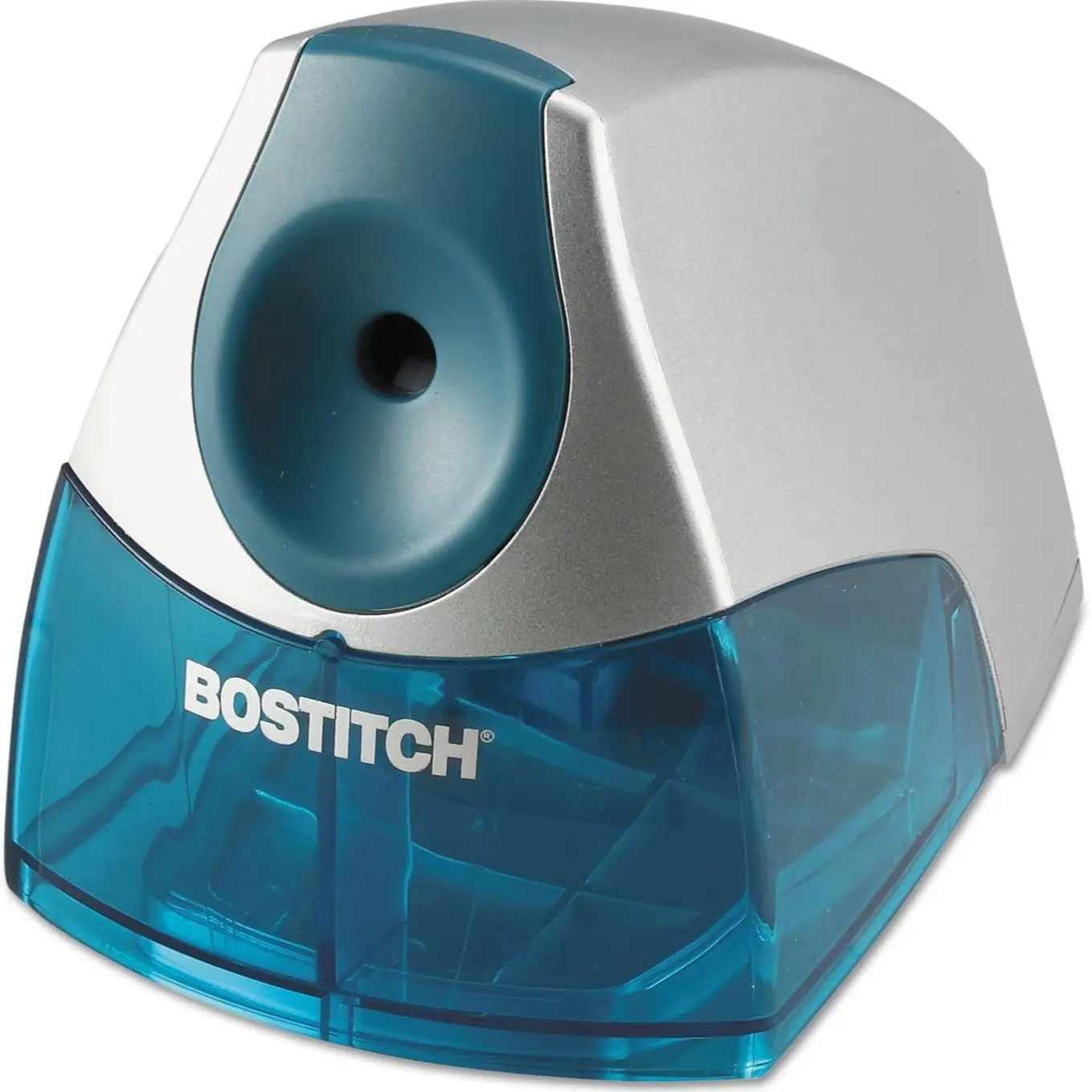 Compact Aesthetic Electric Pencil Sharpener for Office Supplies - Sharpens Pencils, Powerful Stall-Free Motor, High-Capacity Shavings Tray, Reliable Writing Tool for Daily Workspace Use