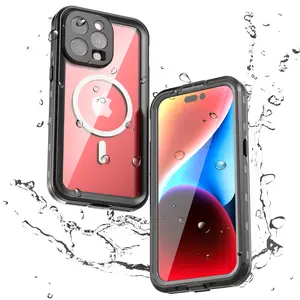 Shellbox hot sales 360 full coverage shockproof dustproof IP68 professional waterproof phone case for iPhone 16 15 13 14 promax plus