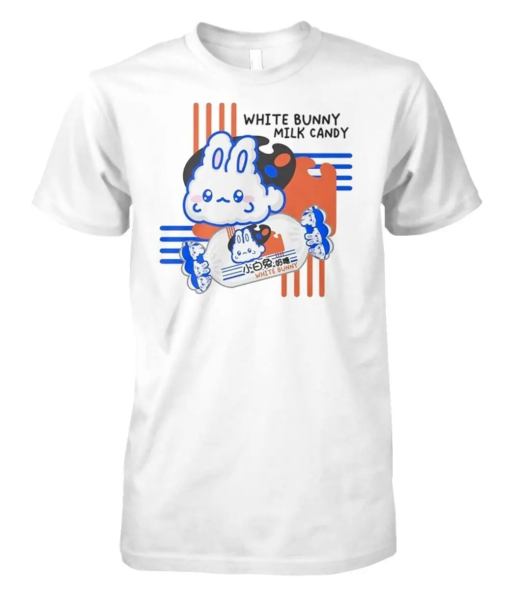 Damien Haas White Bunny Milk Candy Shirt, Unisex Men & Women, Trendy Streatwear Gift