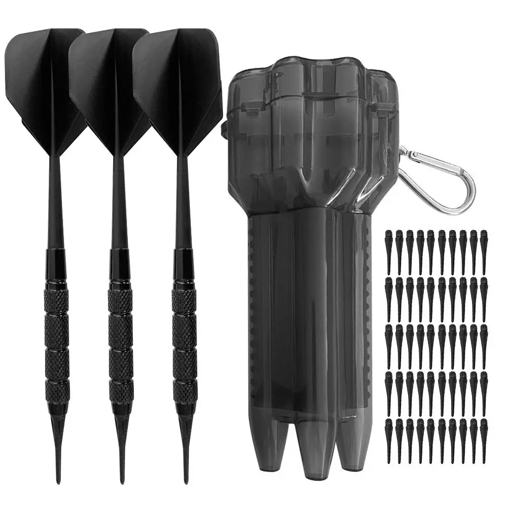Soft-tip dart set, 2BA threaded one-piece dart flights and dart case, Darts sets, Darts Gear Soft-tip dart set, 2BA threaded one-piece dart flights and dart case, Darts sets, Darts Gear