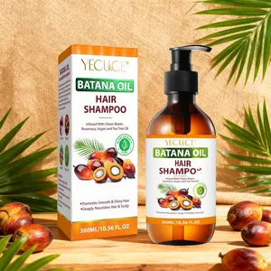 Yecuce Bataan Oil Shampoo Haircare, Plant Extract Moisture Repair Split Ends Strong Roots, Suitable for All Hair Types, 300ML Bottle