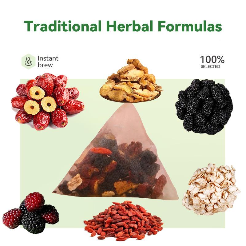 【Flosage】Organic Ginseng Six Treasures Tea&Liver and Kidney Support Herbal Tea - Hand-picked Herb Tea with 6 Organic Herbs & Edible Corn Fiber, Traditional Herbal Kidney Detox Tea for Men & Women, Natural 6 Precious Ingredients Formula, 【Flosage】Organic Ginseng Six Treasures Tea&Liver and Kidney Support Herbal Tea - Hand-picked Herb Tea with 6 Organic Herbs & Edible Corn Fiber, Traditional Herbal Kidney Detox Tea for Men & Women, Natural 6 Precious Ingredients Formula,