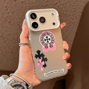 Colorful Crosses Print Phone Case for iPhone 17 AIR 17 PRO 16 PRO 15  PRO MAX  14 PLUS 13 PRO 12 11 PRO XS MAX X XR Samsung Galaxy S25 Ultra S24 S23 S22 Plus  series(anti-drop hard shell) shockproof mobilephone protective cover