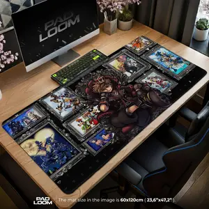 Kingdom Hearts Mouse Pad - Keyblade Legacy Gaming Desk Mat, Desk Mat, PC Accessories.