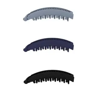 3Pcs Banana Clips Hair for Thick Fine Vintage Classic Clincher Combs Clamp Grip Large Ponytail Holder Women Curly Claw Barrettes Double Clip - Home Improvement.