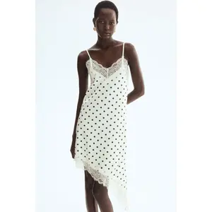 H&M Lace-trimmed slip dress