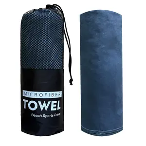 Microfiber Workout Towel, Quick Dry Sports Towel with Storage Bag, Gym Towels for Men Women, Beach, Swimming Pool & More, Quick Drying Towel