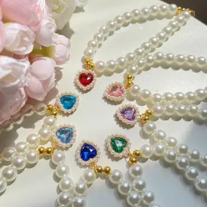 Hot Selling Pet Necklace Fashionable Pet Pearl Necklace for Cats and Dogs