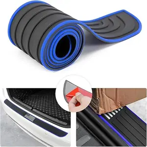 Car Rear Bumper Protector Guard, Anti-Scratch Abrasion Rubber Trunk Door Entry Sill Guard, Non-Slip Trim Cover Protection Strip, Car Accessories for Most Cars and SUV