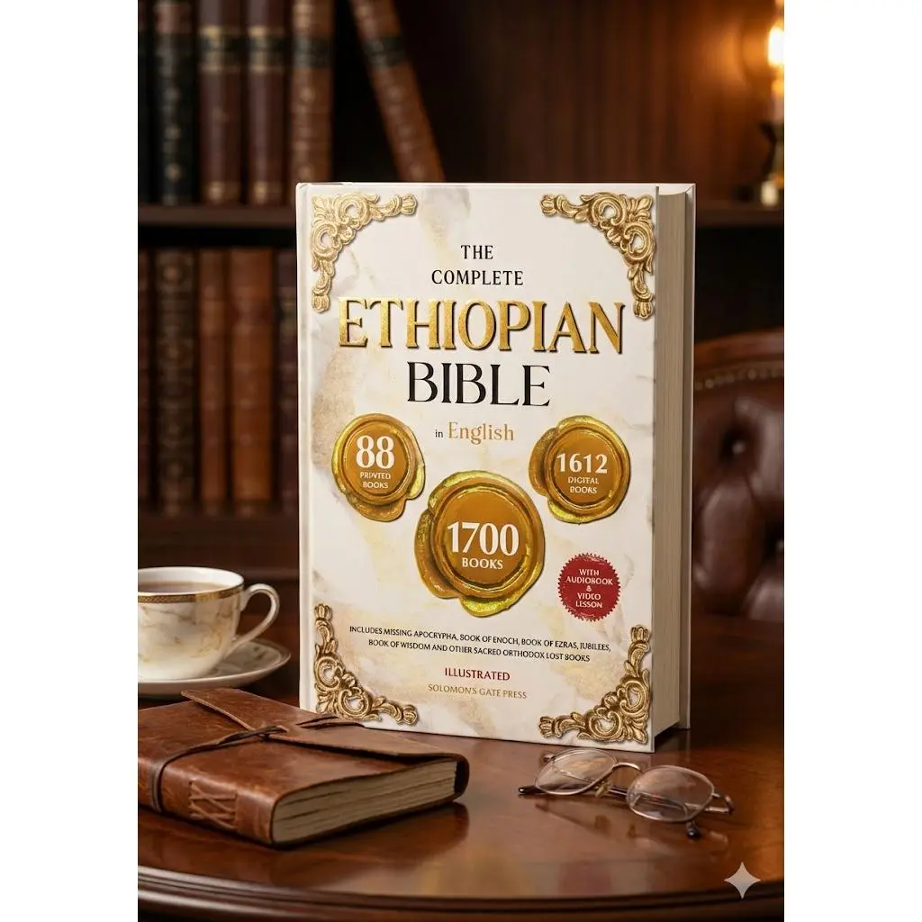 The Complete Ethiopian Bible in English, Illustrated Book with Apocrypha for Deeper Study, Audio+Video Access, 150+ Hours of Video Teachings, Bonus Digital Library to Deepen Your Faith Journey