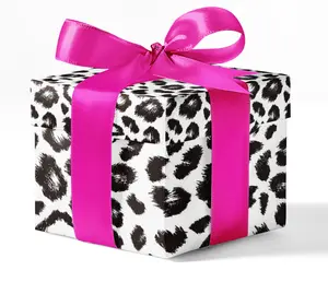 Wild Chic Leopard Print Custom Wrapping Paper