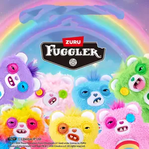 Fuggler Bear Keychain - Plush Keychain 4" Items have hidden items tiktokshopspringglowup