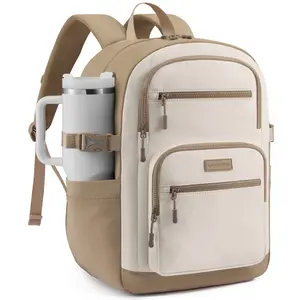 LOVEVOOK Laptop Backpack for Women, School Backpack for Girls & 15.6 Inch Laptop Work Bag, Large Capacity Bookbag for Students with Tumbler Holder