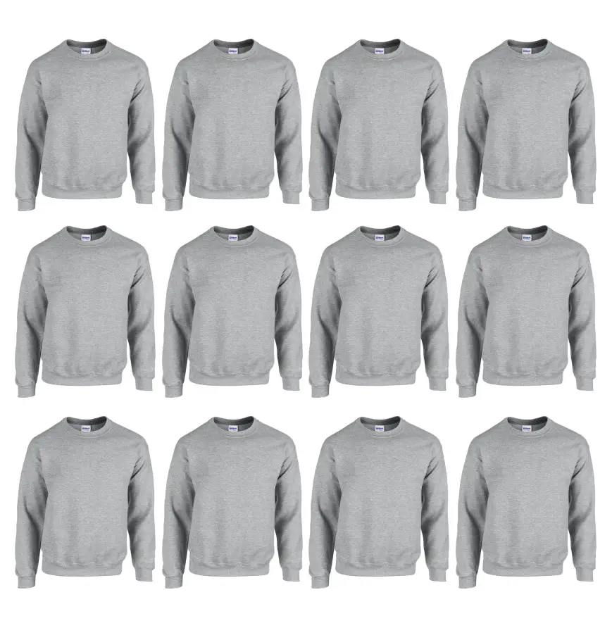 12-PACK - Adult Heavy Blend Adult 8 oz 5050 Fleece Crew