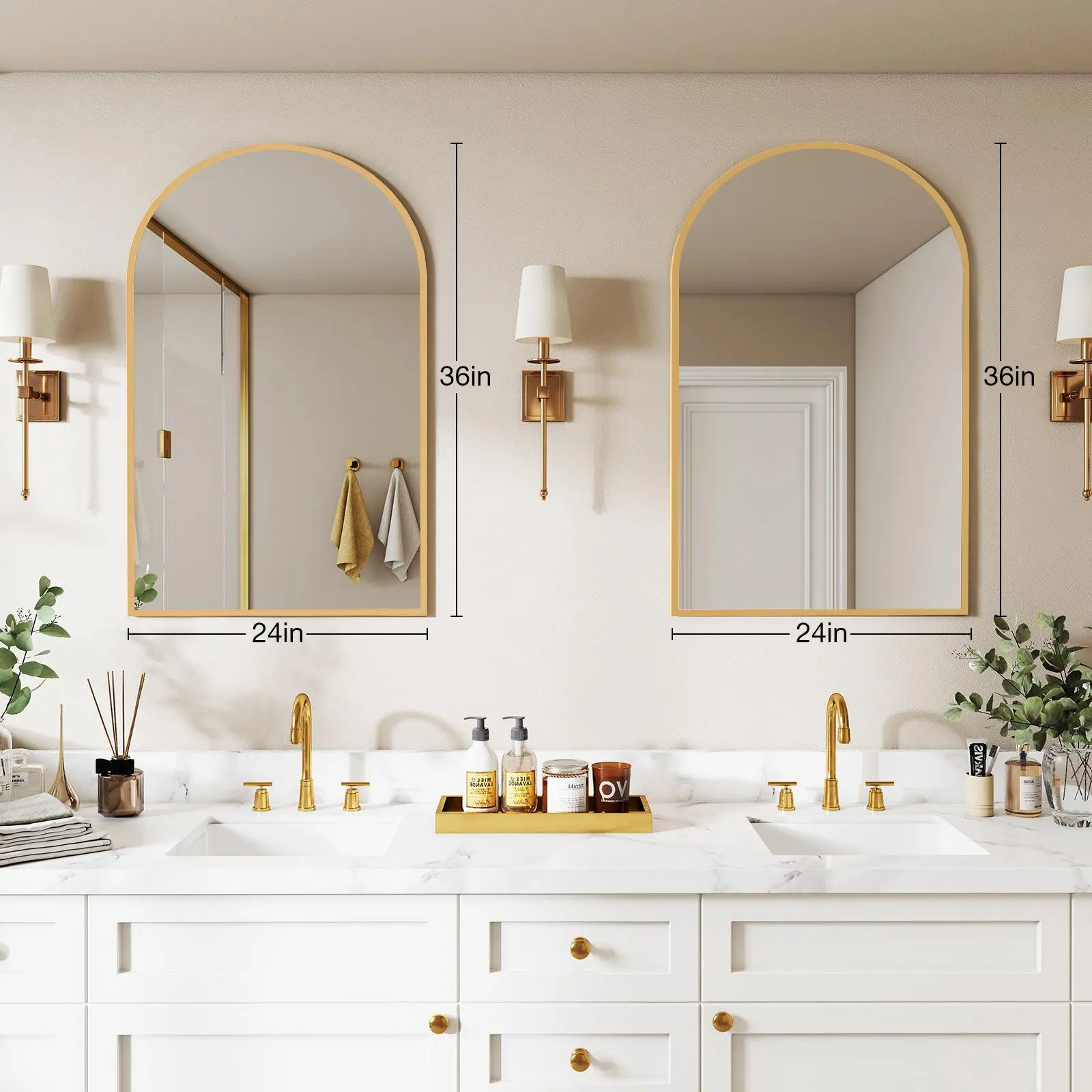 Gold - 24" x 36"- Arch