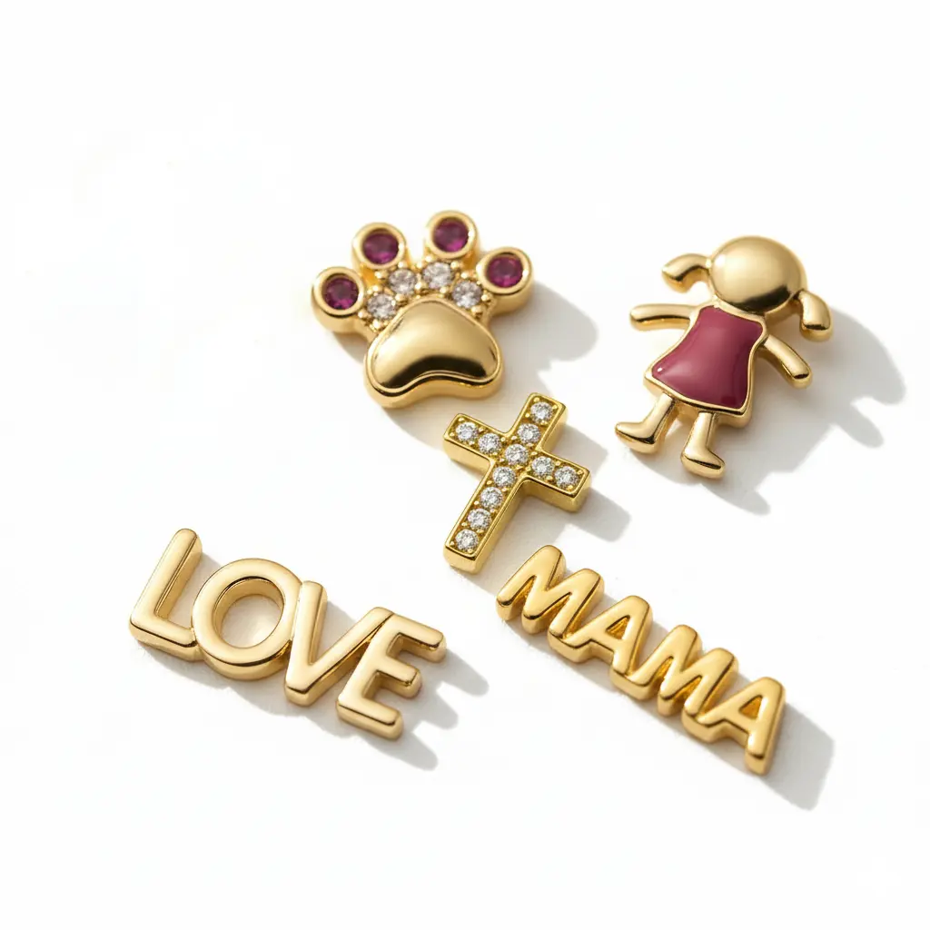 GIVE-Memory Charm Collection invisawear  daisy chain Gold Miami Cuban Link Necklace campingessentials