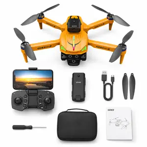 【Father's Day Gift】GD83 Beginner-Friendly Drone with Triple Cameras & Brushless Motor, 4-Way Obstacle Avoidance, Foldable FPV Drone with Optical Flow Positioning, Trajectory Flight & Gesture Control, Perfect Birthday & Children's Day Gift for Beginners