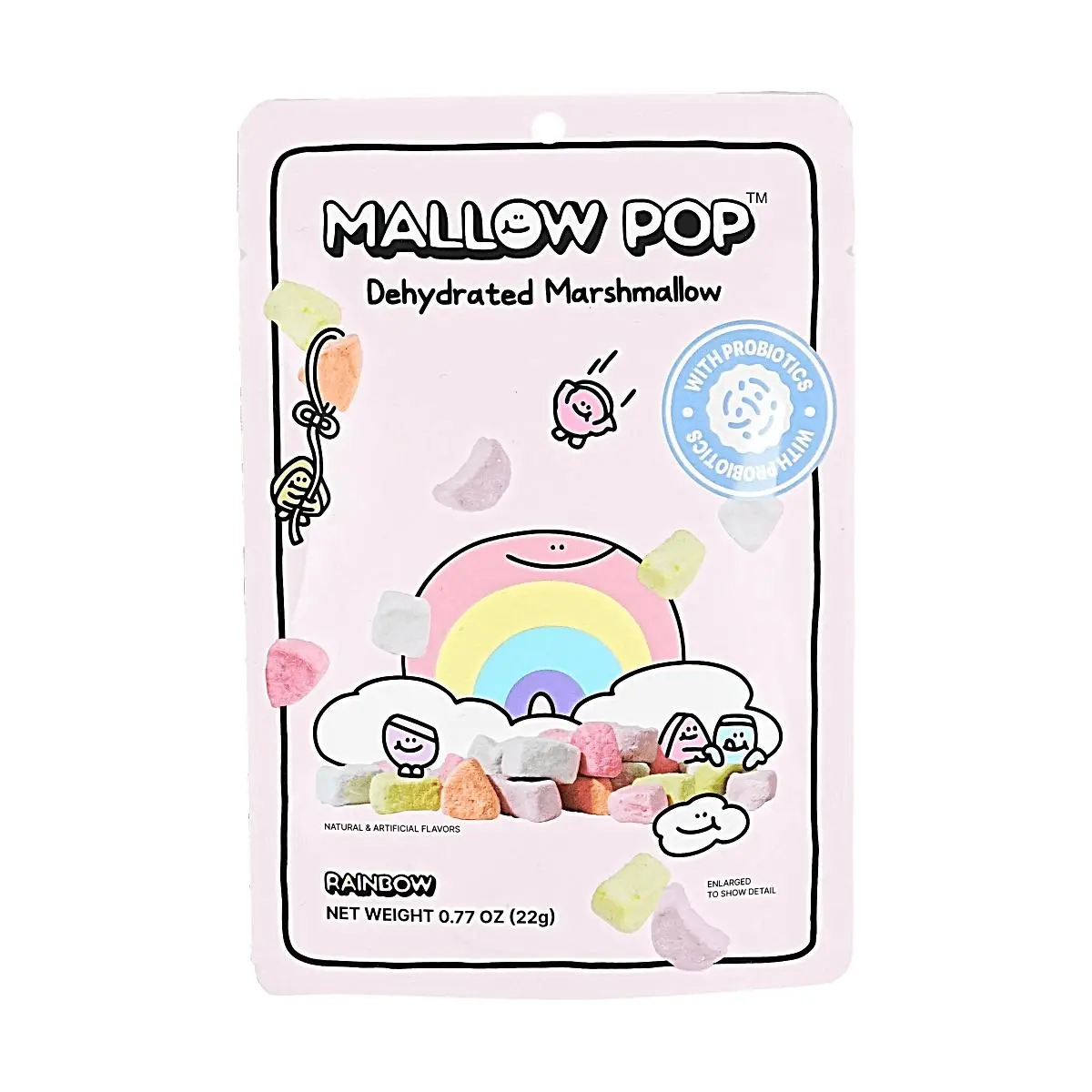 All That Sweet Mallow Pop Korean Freeze-Dried Marshmallows - Rainbow Probiotic Snacks 22g