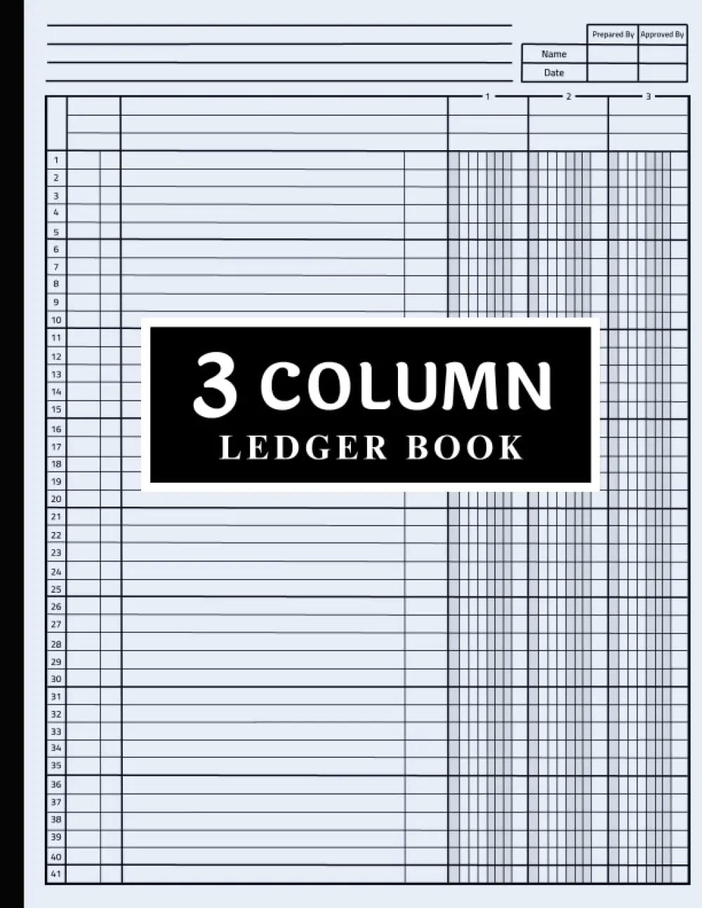 3 Column Ledger Book: Accounting Ledger Book for Bookkeeping, 3 Column Ledger,Columnar Pad Journal Notebook / income and Expense Log Book for Small Businessand Personal Finance