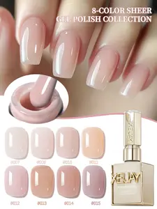 XEIJAYI  8pcs 15ml Gel Nail Polish Set Semi Permanent UV Gel Polish Kits All For Manicure Kit Soak Off UV LED Vernis Nail Art DIY Home Salon Gift For Women