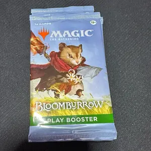 Magic: The Gathering Bloomburrow Official TCG 3 Play Booster Packs - Authentic Collectible Trading Cards, English Collectible Cards. Buy 3 or more. Thank you