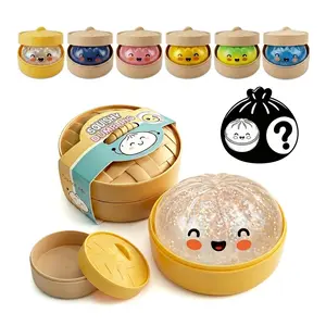3.5" Cute Dumpling Squishy Blind Box - Collectible Fidget Toy with Steamer, Stress Relief, BPA-Free TPR, Perfect Gift for All Ages