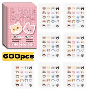 600pcs Invisible Pimple Stickers, Hydrocolloid Acne Patch, Transparent Facial Care Strips, Non-Clogging, Gentle & Non-Irritating, Easy Application & Removal