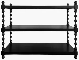 Charcoal Traditional Console Table for entryways or behind sofa styling