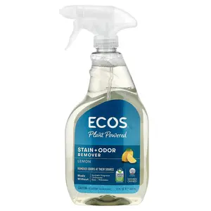 Earth Friendly Products Ecos®, Plant Powered Stain + Odor Remover, Lemon, 22 fl oz (650 ml)