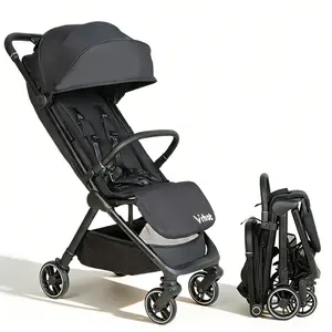 Gravity Folding Baby Stroller, Protable Travel Toddle Stroller with Adjustable Backrest, UV Protected & One-Hand Automatic Folding, Can Be Taken On A Plane, Suitable For Travel