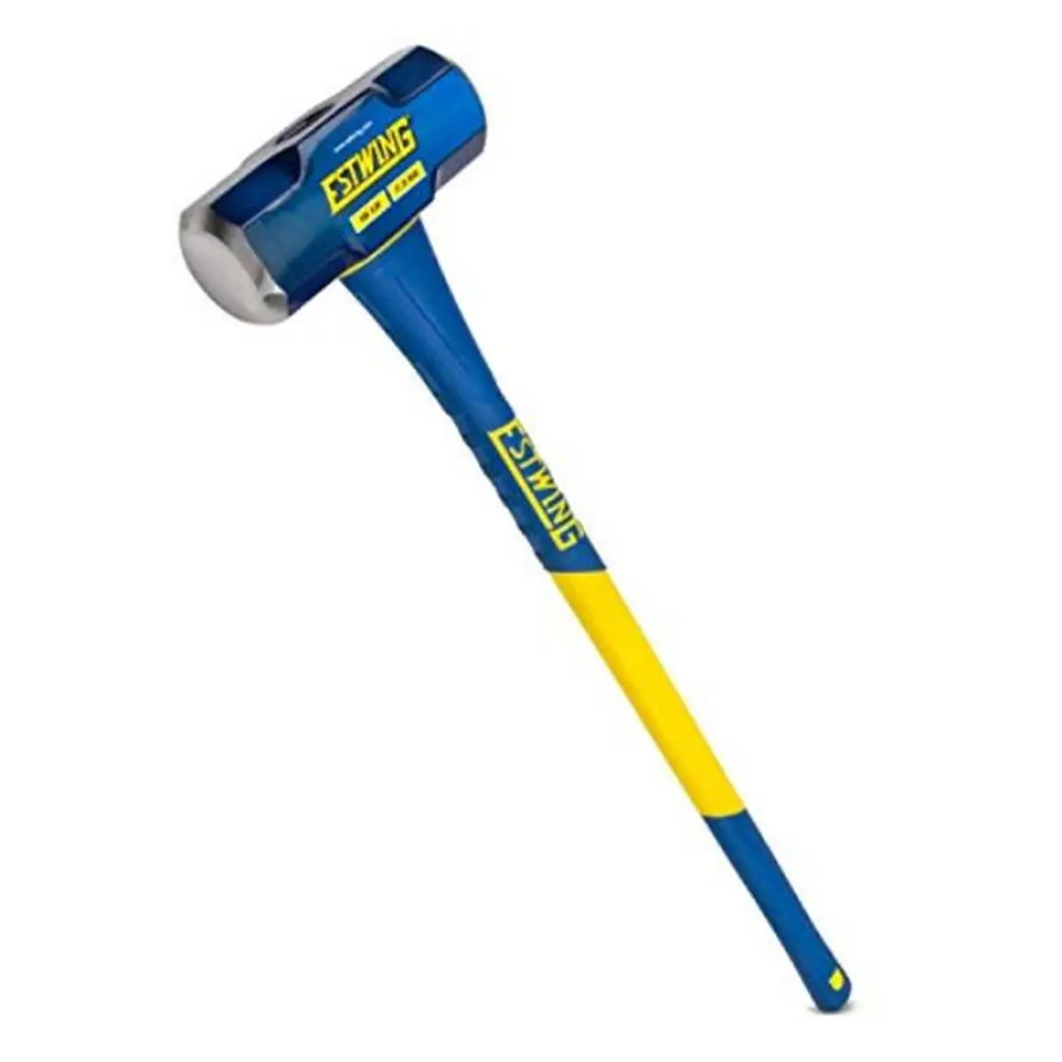 Groz Engineering Tools 104472 16 lbs Hard Face Carbon Steel Head Sledge Hammer, Non-Slip Handle Carbon Steel Sledgehammers, Non-Slip Handle Sledgehammers