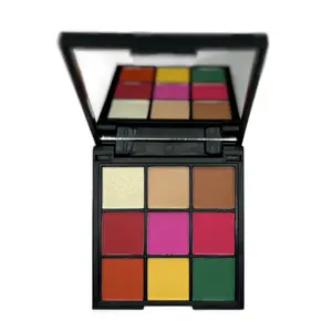 Cotton Candy Eyeshadow Blush 9 Color Palette #7 by Acts 2:17 Brushes - Soft pinks and purples with a sweet twist for a perfect makeup look - Cosmetic