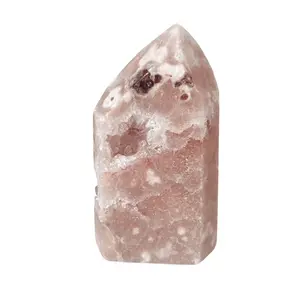 Druzy Pink Amethyst Crystal Tower