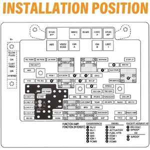 High Mod, Compatible with 2003-2007 1500/2500/3500 Classic, Light Module for Fog Beams Lamp on Simultaneously