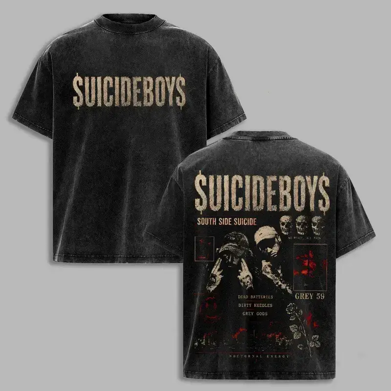 Retro Grey Day 2026 Tour Washed Shirt, Vintage G59 Graphic T-Shirt, G59 Design Streetwear Tee, Underground Rap Hip Hop Graphic Shirt, Concert Tour Merch Aesthetic, Heavyweight Cotton Unisex Tee, Gift For Music Fans