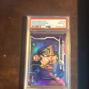 2025 Topps finest UFC Dricuc Du Plessis graded  mint 10 PSA, single card