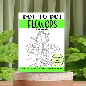 Fun Dot-To-Dot Book, 20 Pages Interactive Activity, Visual Learning Tools, Connect Dots to Form Complete Pictures, Creative Learning Toy (pen Not Included)