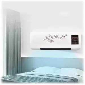 Mini Wall Mounted Air Conditioner Quiet Wall AC Unit For Bedroom 2 In 1 Smart Air Conditioner Cooler And Heater Combo With Remote Control, Portable Air Conditioner For Bedroom, Garage, Nursery