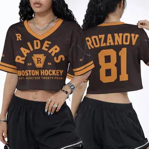 Heated Rivalry Ilya Rozanov Crop Top Football Jersey, Heated Rivalry Hockey Jersey, Hudson Williams Connor Storrie Tee, Gift For Fans