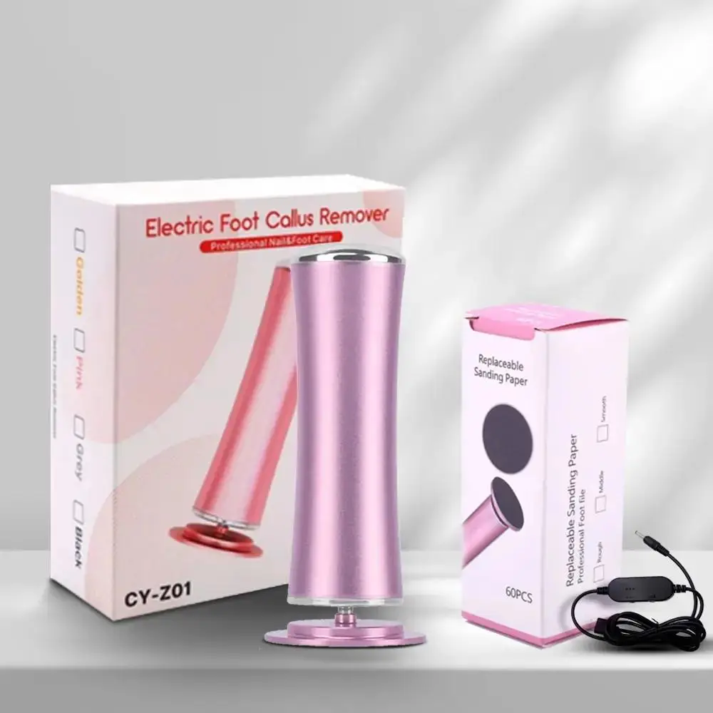 Electric Foot File, Foot Dead Skin Remover With 60pcs Replacement Sandpaper, Callus Remover Tool, Pedicure Tool For Home & Travel