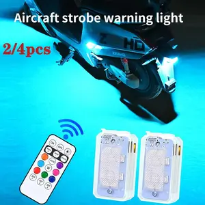 Electric vehicle night light, motorcycle flashing light, drone airplane light, wireless remote control warning light, no wiring