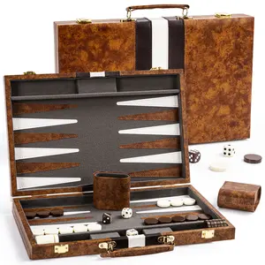 (Summer Turn-Up)Ropoda Backgammon Board Game Set with Top Quality Materials and Superb Craftsmanship for Travel, Outdoors, or Game Night, Summer Turn Up & Father's Day Deal